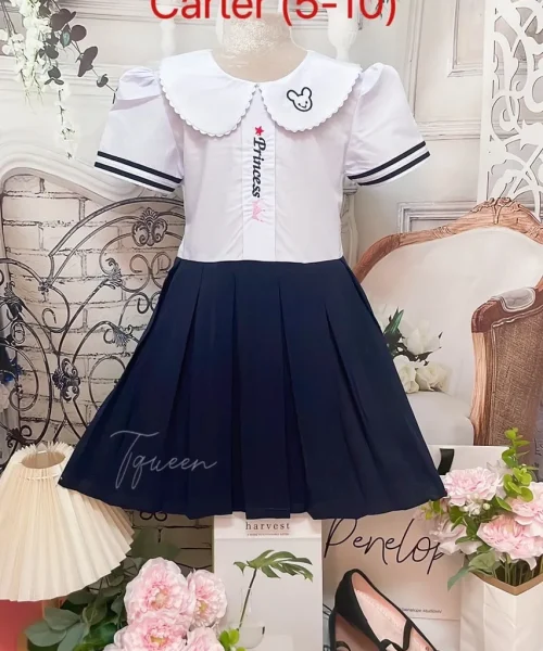 Đầm Học Sinh thêu hình