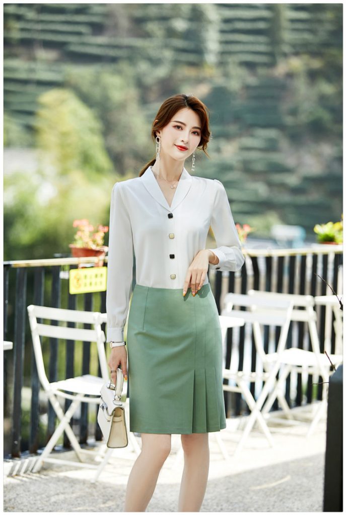Chân váy ôm công sở xếp ly - Ảnh 8