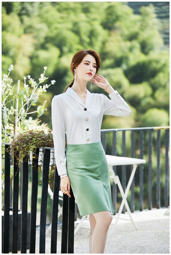 Chân váy ôm công sở xếp ly - Ảnh 9