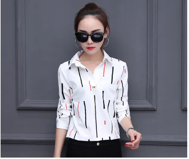 Áo sơ mi kiểu kẻ sọc HQ - Ảnh 9