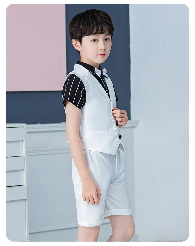 Set Vest Đùi Bé Trai 2 Món Trung