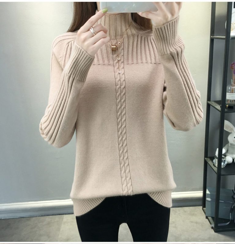 Áo Len Cổ 3 Phân Sọc Giữa - Ảnh 3
