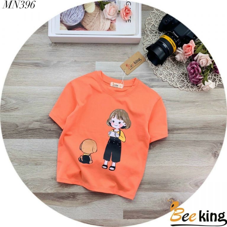 Áo Thun BG Cô Bé Và Cún Con - Ảnh 4
