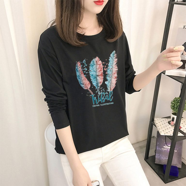 Áo thun dài tay nhiều màu - Ảnh 4