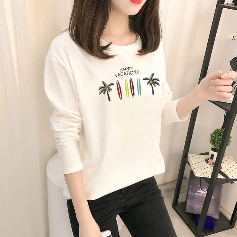 Áo thun dài tay nhiều màu - Ảnh 6