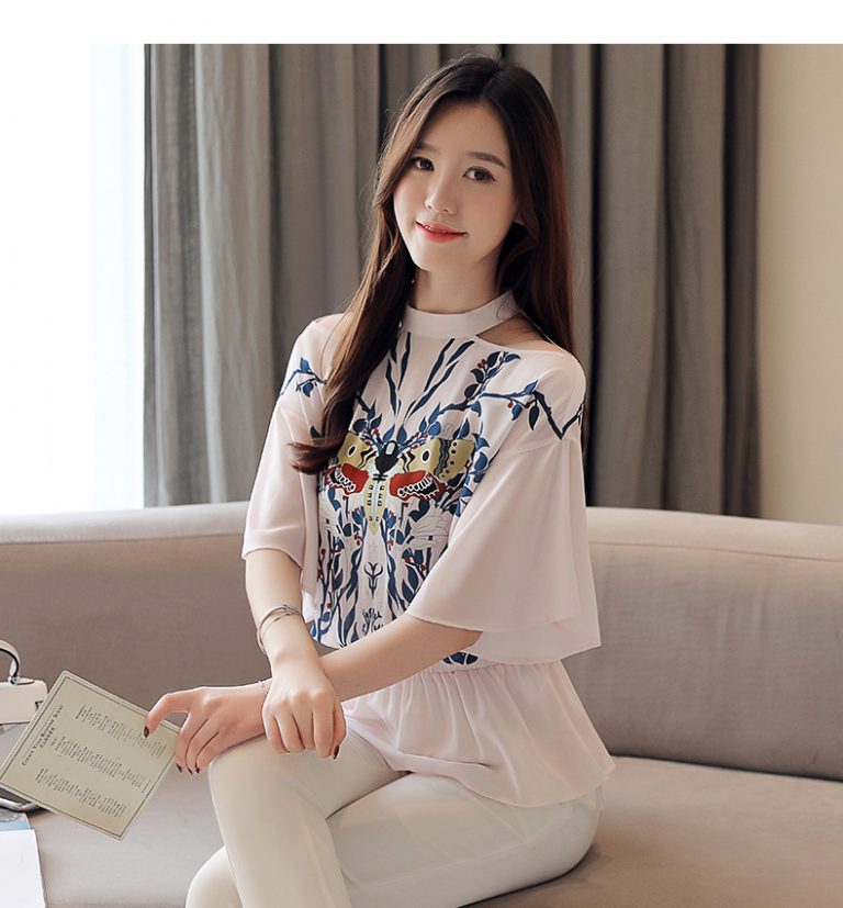 Áo sơmi kiểu cổ trụ tơ xượt - Ảnh 5