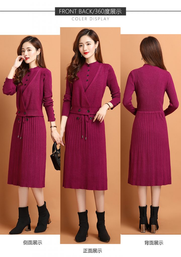 Đầm len kiểu gile - Ảnh 5