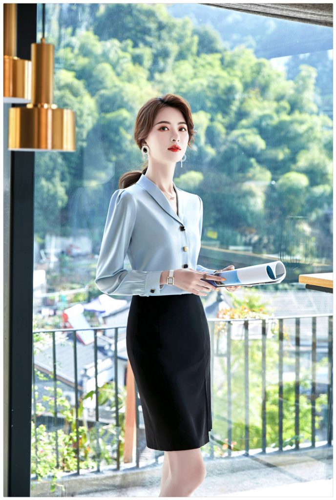 Chân váy ôm công sở xếp ly - Ảnh 5