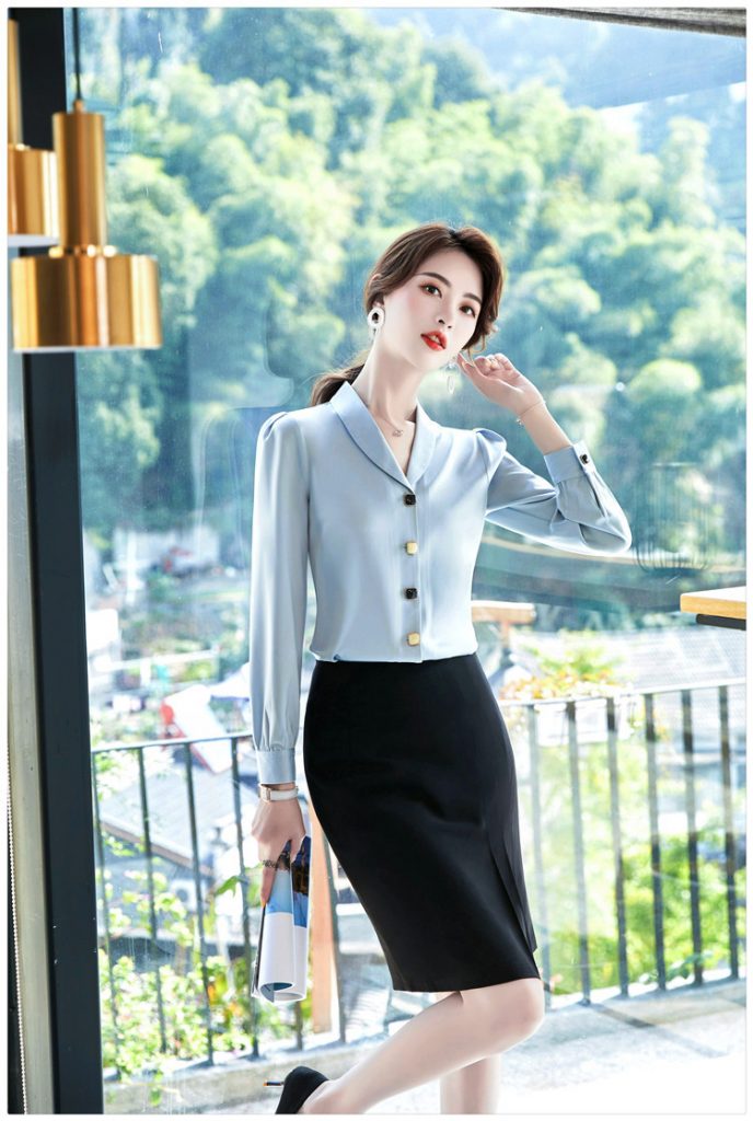 Chân váy ôm công sở xếp ly - Ảnh 3