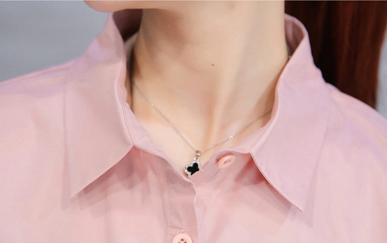 Áo sơ mi dáng dài trơn - Ảnh 18