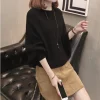 áo khoác len model hàn quốc