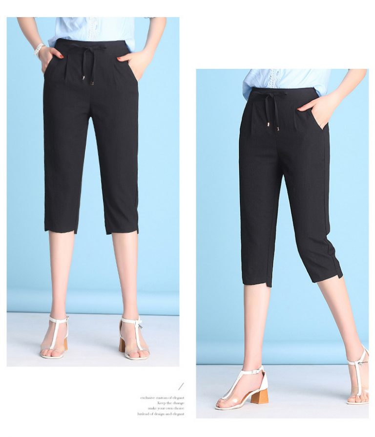 Quần Lửng Ôm Tơ Tằm Cao Cấp - Ảnh 4