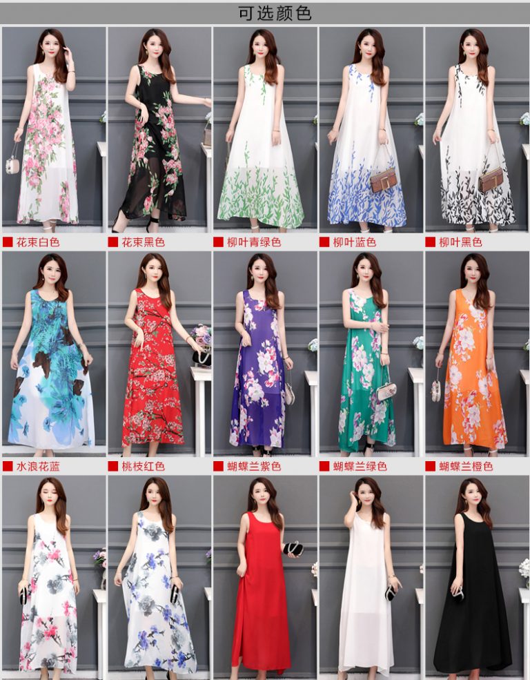 Đầm Voan Đi Biển Họa Tiết Hoa - Ảnh 3