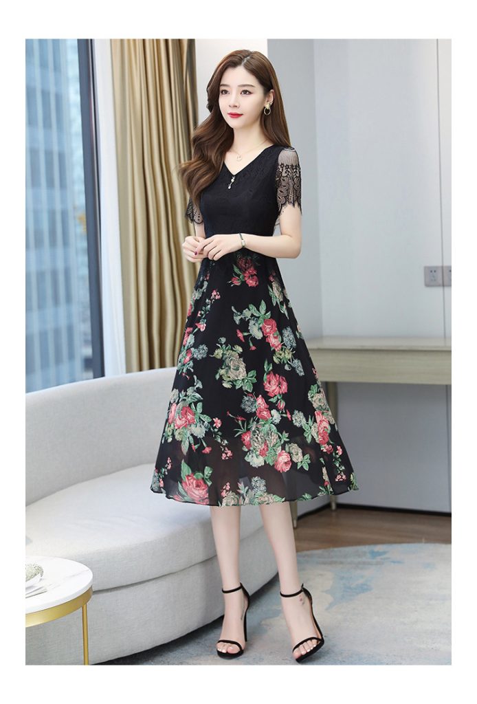 Đầm Ren Hoa Dáng Dài - Ảnh 3