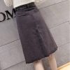chân váy chữ a jean