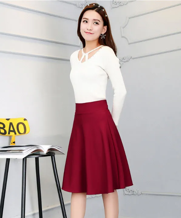 Chân váy chữ A kiểu trơn - Ảnh 4