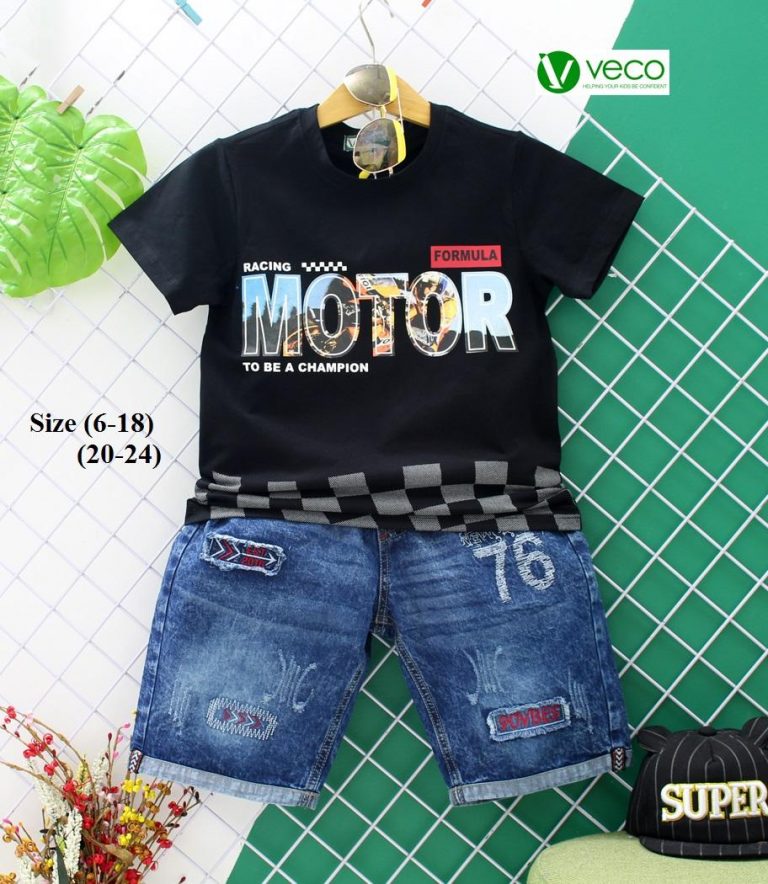 Bộ Jeans Bé Trai  Motor - Ảnh 3