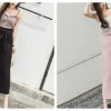 quần ống rộng xếp ly dài