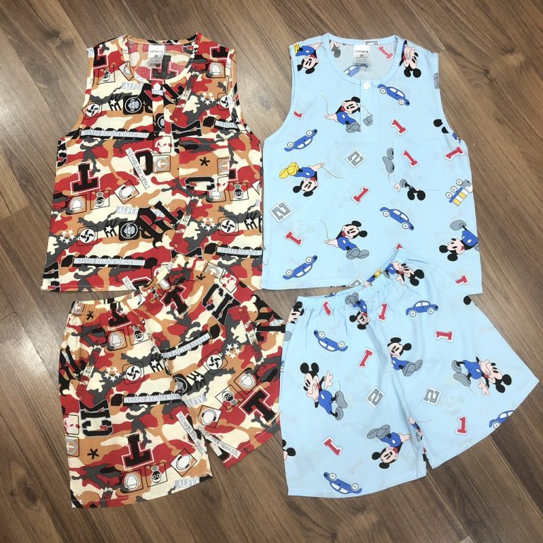 Đồ Bộ Mặc Nhà Lanh Lụa Trẻ Em Sát Nách (tole) - Ảnh 3