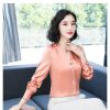 áo sơ mi nữ cổ chữ y