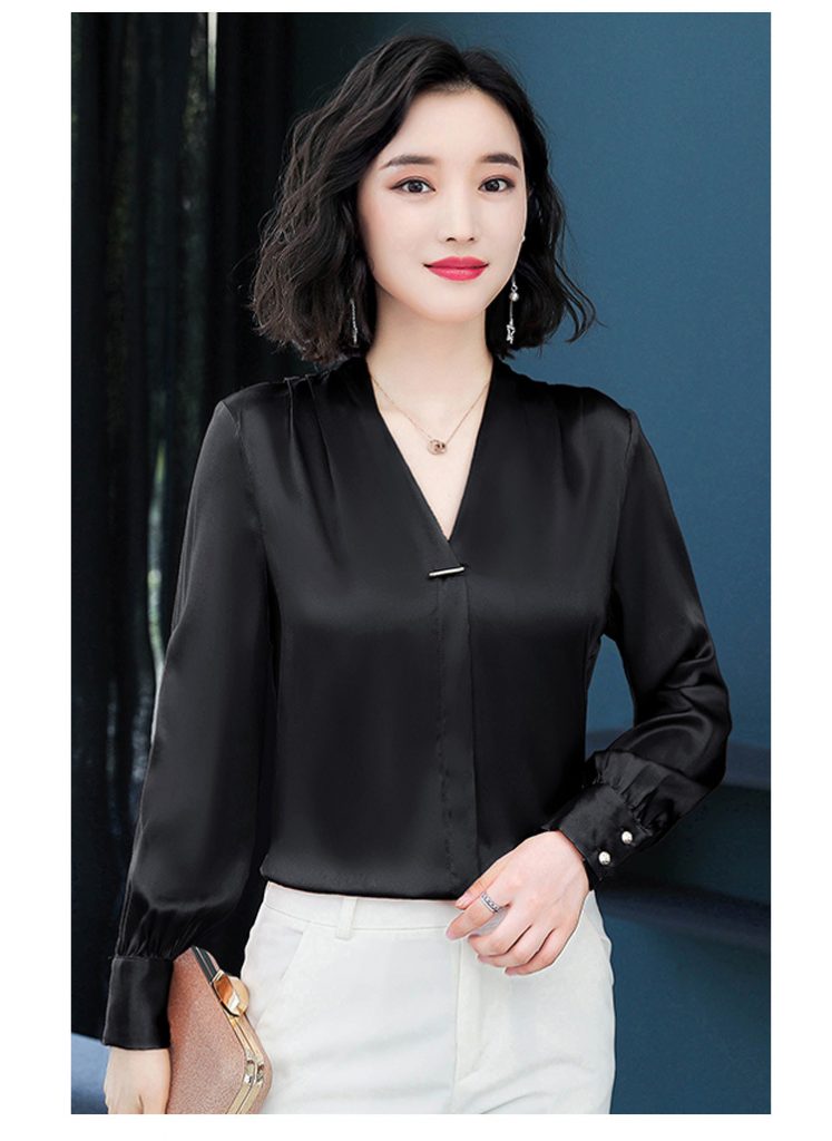 mẫu áo cổ v đẹp