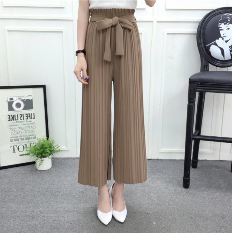 Quần Ống Rộng Xếp Ly - Ảnh 14