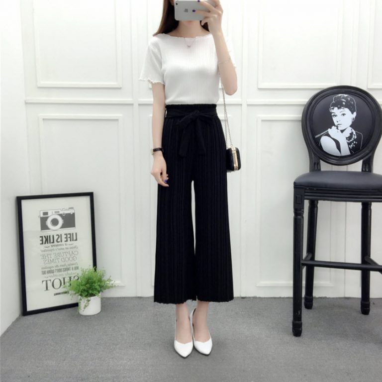 Quần Ống Rộng Xếp Ly - Ảnh 16
