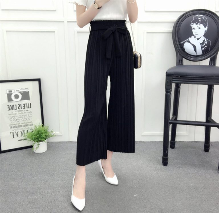 Quần Ống Rộng Xếp Ly - Ảnh 18
