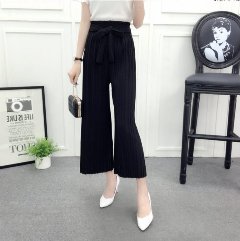 Quần Ống Rộng Xếp Ly - Ảnh 19