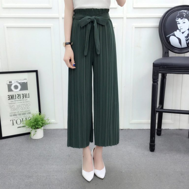 Quần Ống Rộng Xếp Ly - Ảnh 6