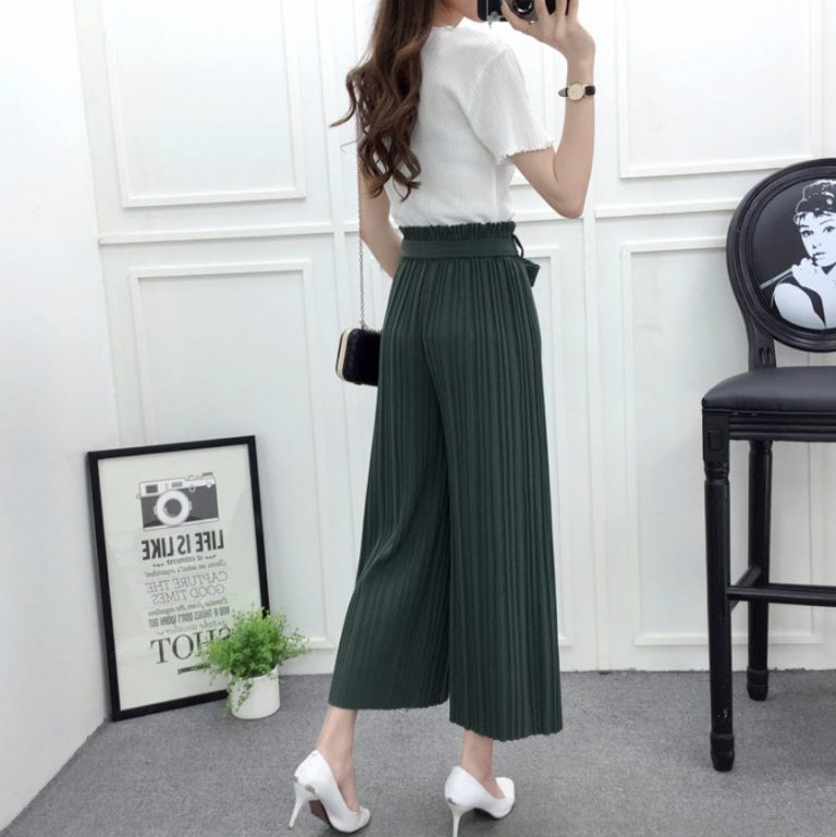Quần Ống Rộng Xếp Ly - Ảnh 7