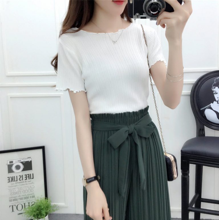 Quần Ống Rộng Xếp Ly - Ảnh 8