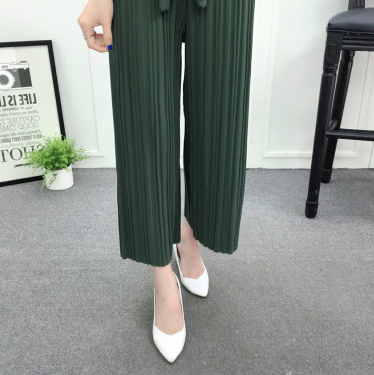 Quần Ống Rộng Xếp Ly - Ảnh 10