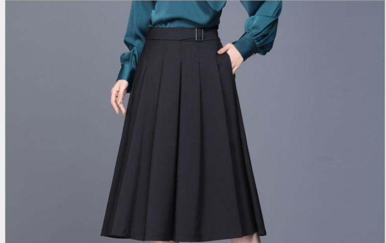 Chân váy chữ A xếp ly - Ảnh 7