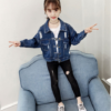 Áo Khoác Jeans Bé Gái Thêu Hoa
