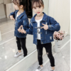 Áo Khoác Jeans Bé Gái Thêu Hoa