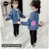 Áo Khoác Jeans Phối Túi Sau Bé Gái