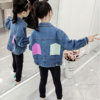 Áo Khoác Jeans Bé Gái Thêu Hoa