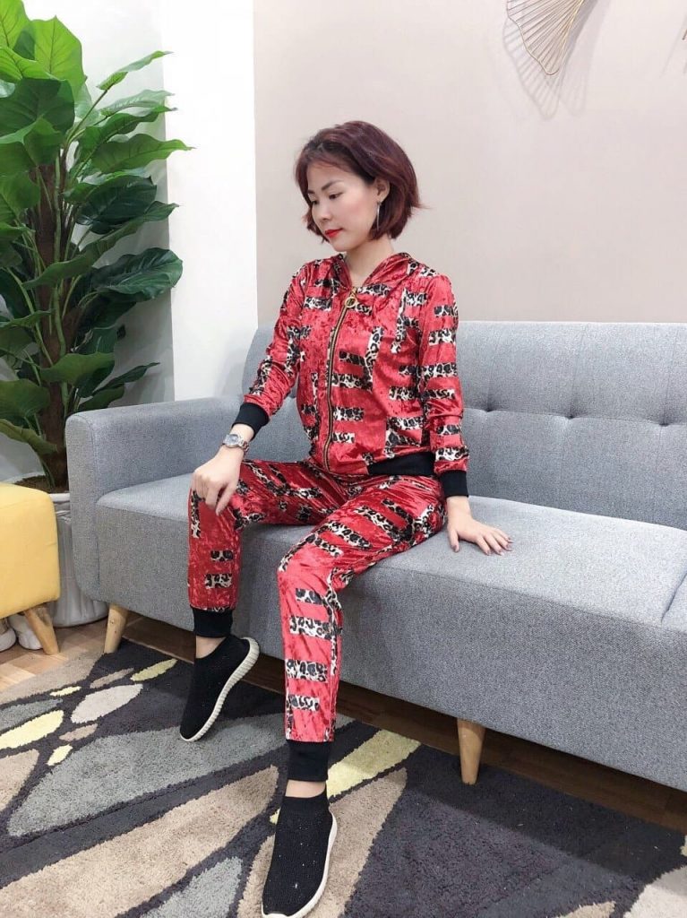 đồ bộ AK nhung có khóa kéo - Ảnh 2