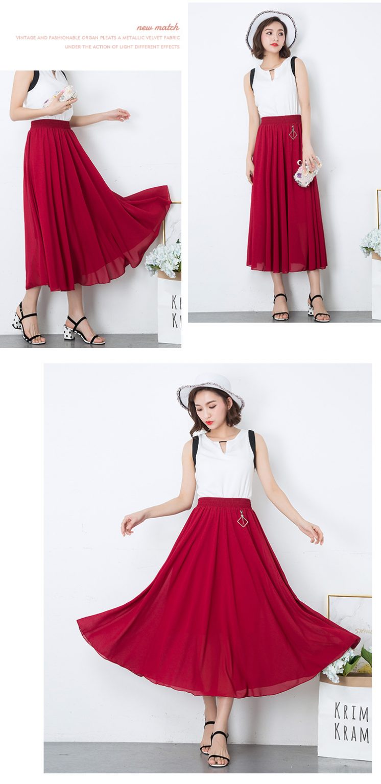 Chân váy voan dáng dài 01 - Ảnh 6