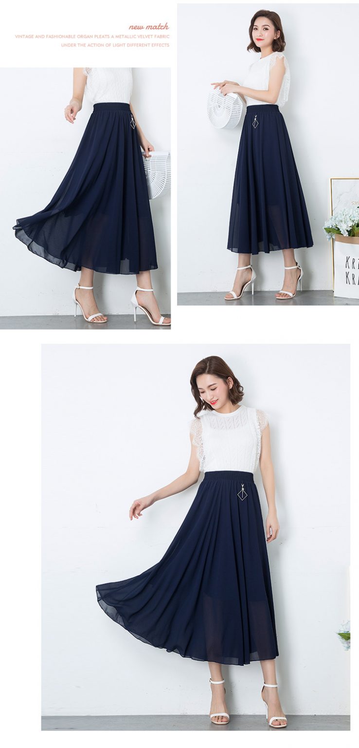 Chân váy voan dáng dài 01 - Ảnh 8