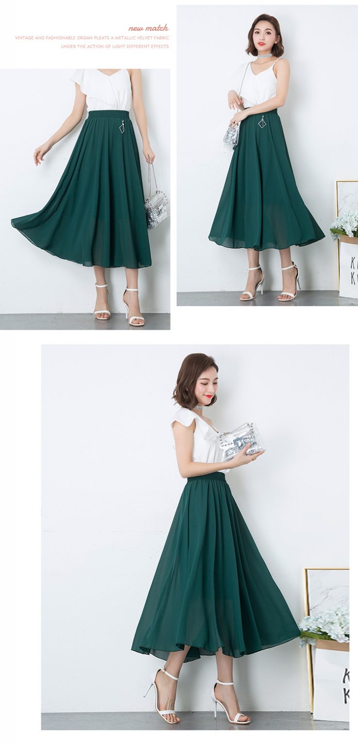 Chân váy voan dáng dài 01 - Ảnh 9