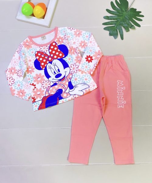 Đồ Bộ Dài Tay BG Mickey nơ đỏ