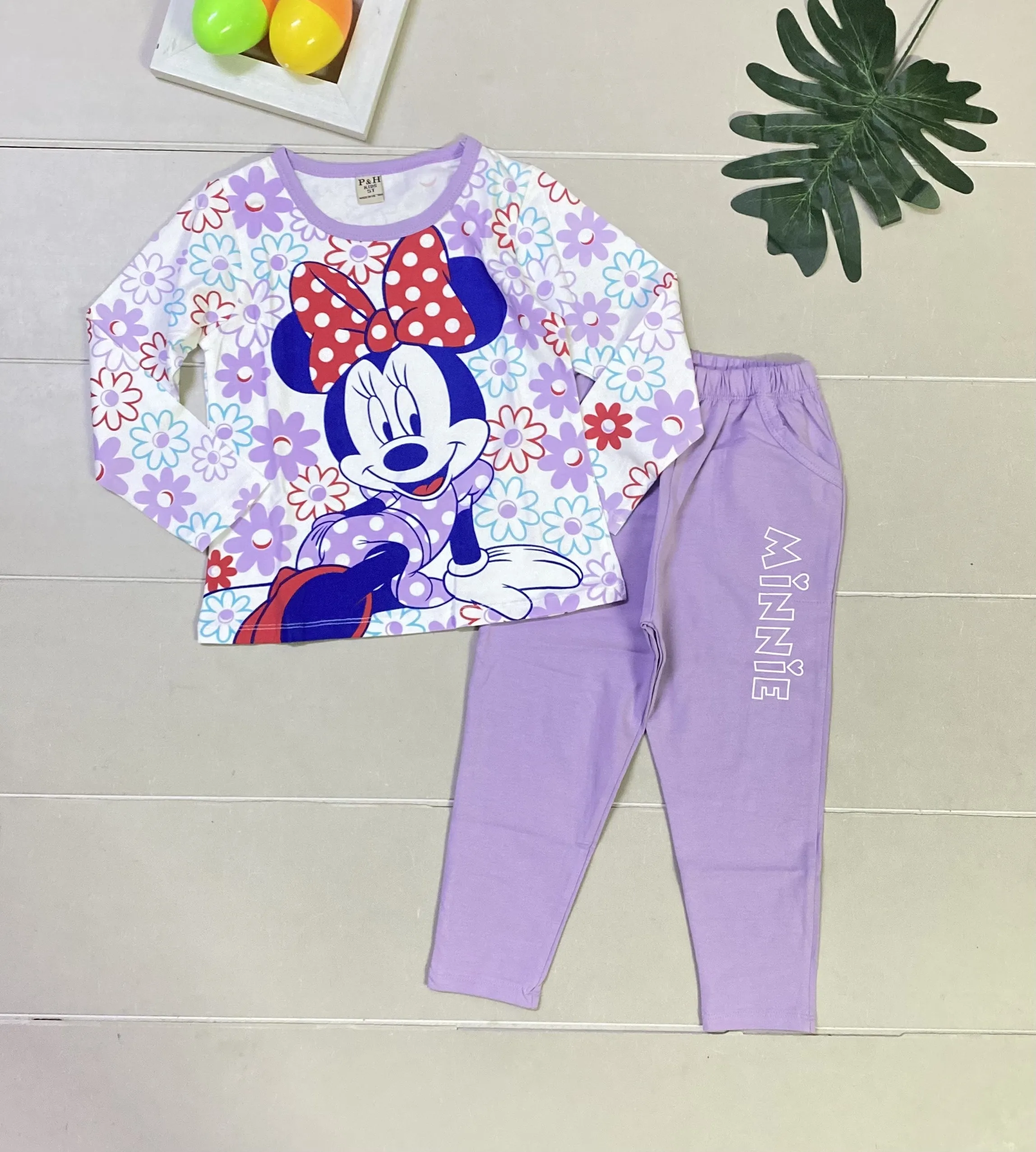 Đồ Bộ Dài Tay BG Mickey nơ đỏ - Ảnh 3