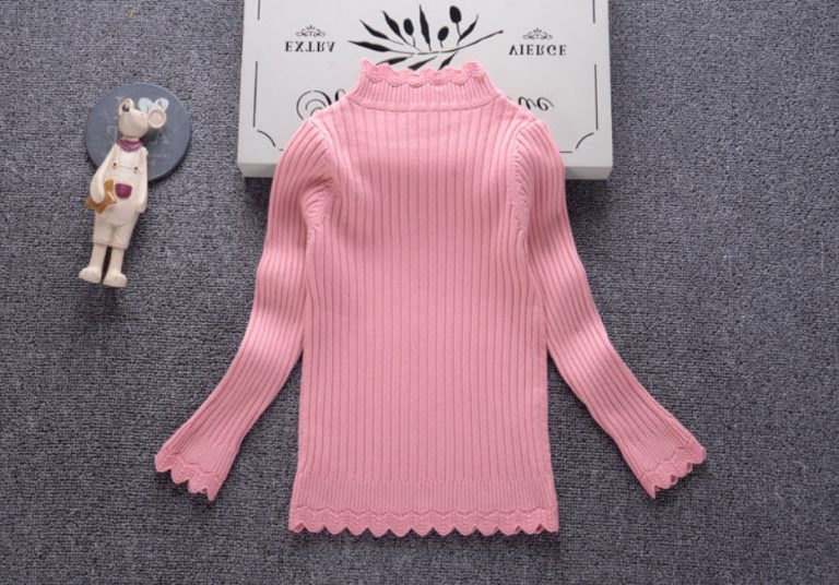 Áo len bé gái kiểu sọc nổi size nhỏ - Ảnh 7