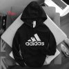 áo hoodie đen adidas