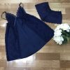 Thời Trang Mặc Nhà Đầm Lụa Phối Ren