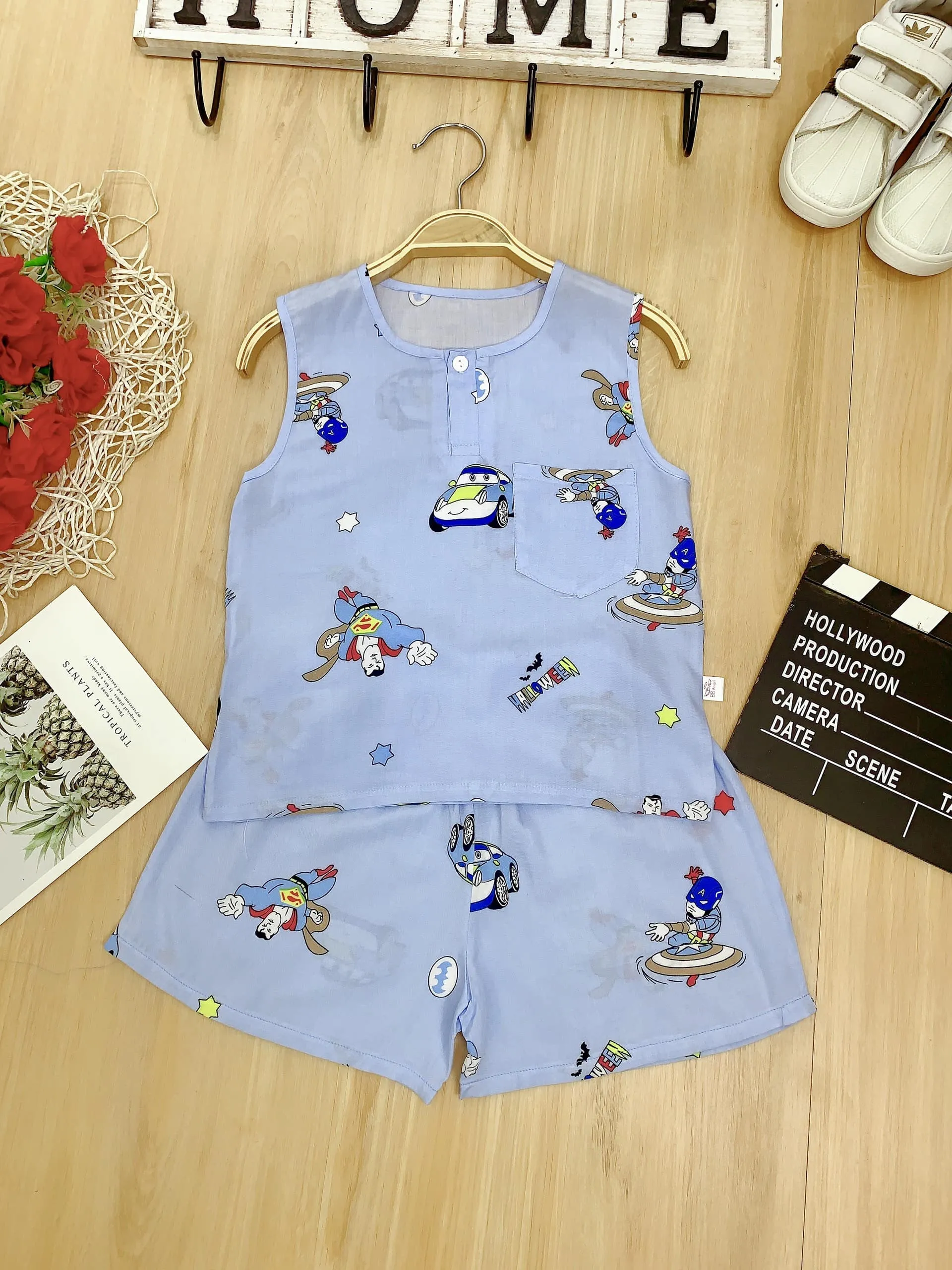 Bộ đùi lanh sát nách Bé Trai Nhí - Ảnh 5