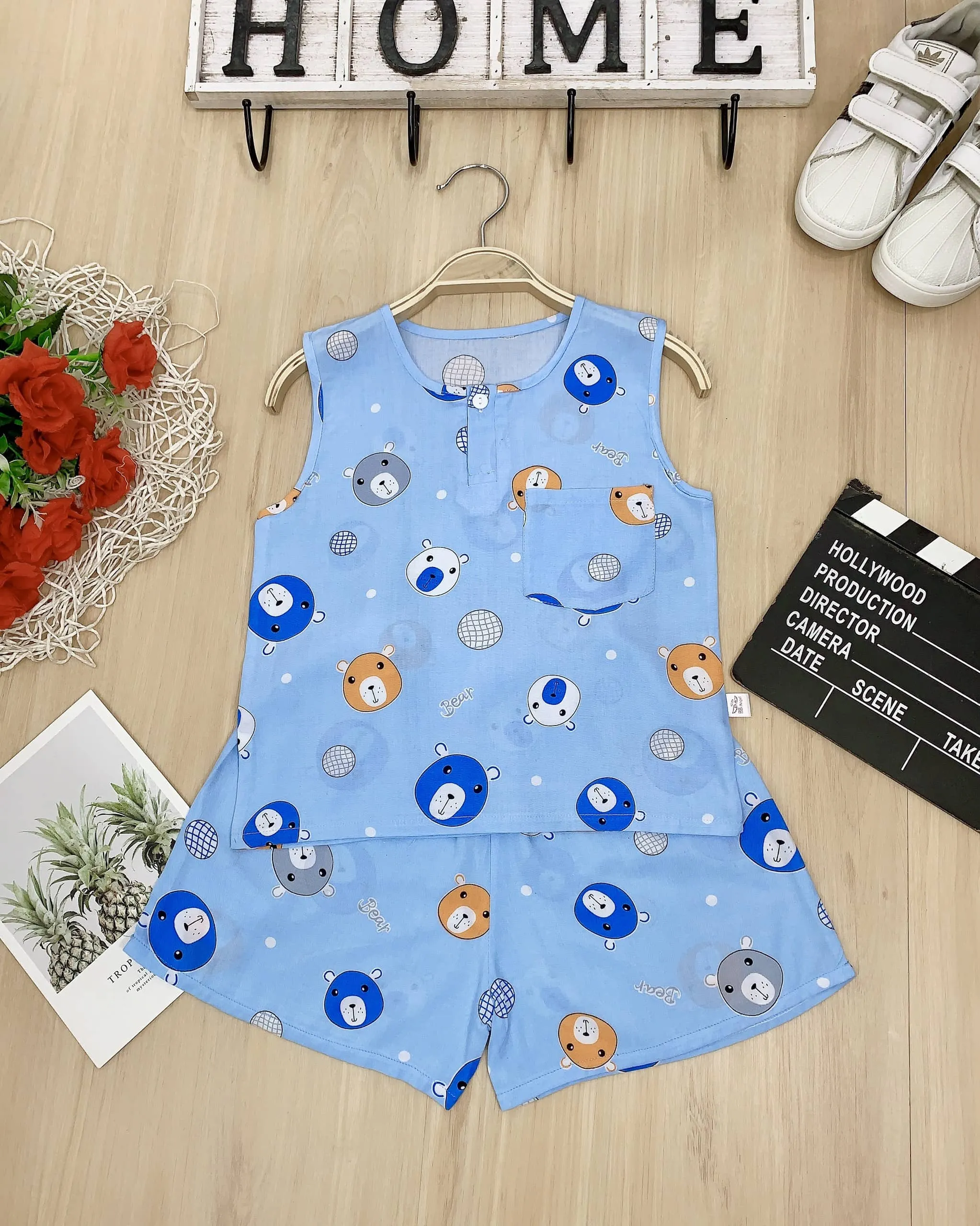 Bộ đùi lanh sát nách Bé Trai Nhí - Ảnh 3