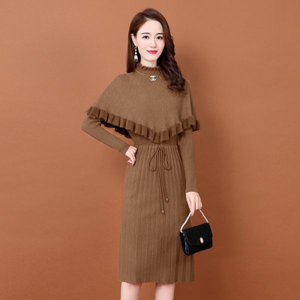 Set đầm len phối áo dơi - Ảnh 5